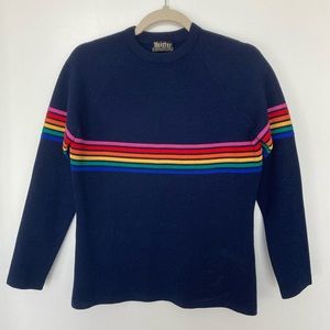 Meister Vintage 70's Rainbow Stripe Sweater